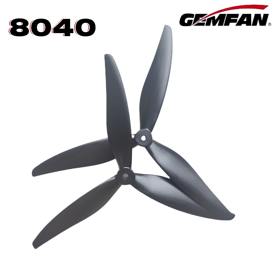 Drone Racing Propeller - Gemfan 8040 8X4X3 3-лопастной 8-дюймовый пропеллер