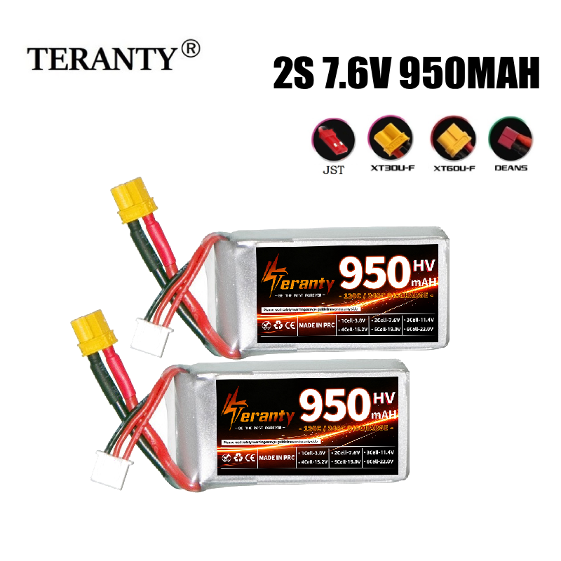 Drone Racing Charger - Аккумулятор Teranty 2S HV 7.6V 950mAh